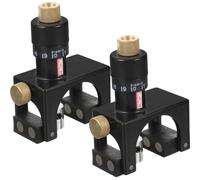 Calibrateur de Raboteuse Magnétique Réglable pour Menuiserie, Outil Noir | Cuivre, Aimant et Abs, Léger, Design Ergonomique, pour Projet de Travail du Bois, Ajustement Précis
