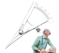 Calibre de marcado : 8,5 cm/3,35 pulgadas | Trabajo de cuero divisor de ala | Creaser de borde pulido para trabajar metales, artesanía de cuero, lograr precisión, dibujar líneas rectas, dibujar círcu