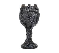 Calice de dragon médiéval en forme de dragon | Acier inoxydable pour décoration de fête