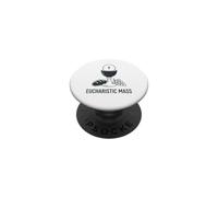 Calice de messe eucharistique hôte Communion catholique PopSockets PopGrip Adhésif