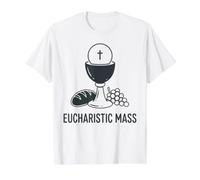 Calice de messe eucharistique hôte Communion catholique T-Shirt Graphique avec Valeur, Homme, Blanc, M