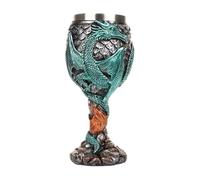 Calice Del Vin - Verre médiéval | Médiéval en acier inoxydable Tasse à boire | Calochi multifonction et sûr Verres pour la collecte et la décoration des fêtes (9 x 9,3 x 18,5 cm)