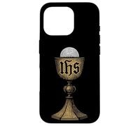 Calice Divin catholique et hôte avec christogramme IHS Coque pour iPhone 16 Pro
