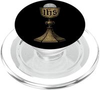 Calice Divin catholique et hôte avec christogramme IHS PopSockets PopGrip pour MagSafe