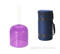 Calice En Cristal Transparent Portable, For Soulager Le Stress, Thérapie Sonore Bouddhiste, Accessoire De Méditation, Soulage La Fatigue Et L'anxiété, Avec Étui De Transport(440Hz,7 Inch G Note)