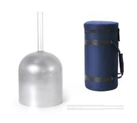 Calice En Cristal Transparent Portable, For Soulager Le Stress, Thérapie Sonore Bouddhiste, Accessoire De Méditation, Soulage La Fatigue Et L'anxiété, Avec Étui De Transport(432Hz,8 Inch F Note)