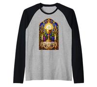 Calice et eucharistie Gothique catholique mosaïque Art Art Manche Raglan