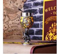 Nemesis Now Harry Potter - Coupe de collection - Motif : Poufsouffle - Cadeau pour Fan et Passionné - Qualité Supérieure - Jaune et Argenté - 19,5 cm, 1 Unité (Lot de 1)