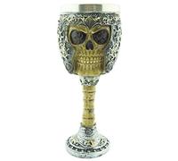 Calice médiéval crâne 3D Coupe Squelette Casque INOX résine vin Horreur Gothique Viking noël fête Boisson