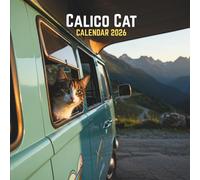 Calico Cat Calendar 2026: Tricolored Feline Portraits • U.S. Holidays Highlighted • Monthly Grid Sheets • Glossy Softcover | 8.5 × 8.5 in