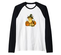 Calico Cat Witch Halloween Citrouille Patch Magic Manche Raglan
