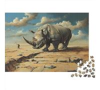 Calico Chat Puzzles 1000 Pieces Cadeau Unique Parched Land Défi Jouet À De Qualité Supérieure Peinture Art pour Adultes Enfants 1000pcs (75x50cm)