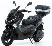 Calico - Scooter électrique 125cc - moteur 7000 W - batterie 72V 115Ah, noir brillant