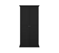 CALICOSY - Armoire 2 portes à encadrement H200 cm - SOUTH - Noir mat