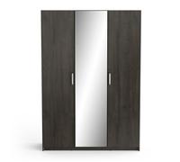CALICOSY - Armoire 3 Portes avec Miroir L133,5 x H191,5 cm - Richmond - CHENE WATERFORD