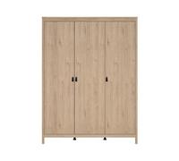 CALICOSY - Armoire 3 portes L150 cm - BARCELONE - Chêne