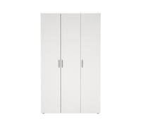 CALICOSY - Armoire avec 3 portes blanc H201 cm - LANA - Blanc
