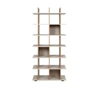 Calicosy Bibliothèque 10 niches Structure décor chêne L80 x H175 cm - Arvid