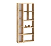 Calicosy Bibliothèque 12 niches décor chêne Saphir H170 cm - DEMIOS