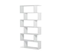 CALICOSY - Bibliothèque avec 6 niveaux H192 cm - Athena - Blanc