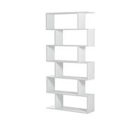 CALICOSY - Bibliothèque avec 6 niveaux H192 cm - Athena - Blanc