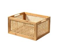 Calicosy - Boîte en Bambou et Rotin Grand Modèle - L35x28x18cm
