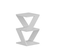 CALICOSY - Bout de canapé 3 niveaux H50 cm - ALBENI - Blanc-Blanc