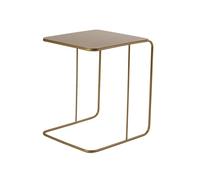 CALICOSY - Bout de canapé avec plateau en Métal H46 cm - OWEN - Doré