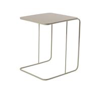 CALICOSY - Bout de canapé avec plateau en Métal H46 cm - OWEN - Taupe