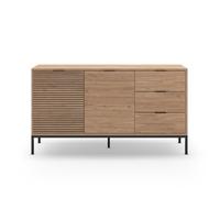 CALICOSY - Buffet 2 portes 3 tiroirs Ariel - L140 cm - Bois clair