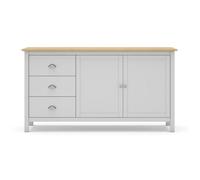 CALICOSY - Buffet 2 Portes et 3 Tiroirs L150 cm - Misti - Blanc