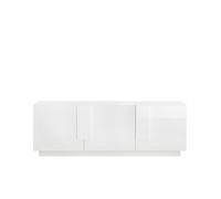 CALICOSY - Buffet 3 portes L182 cm - Jupiter - Blanc-Blanc