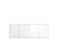 CALICOSY - Buffet 4 Portes L205 cm - City - Blanc-Blanc