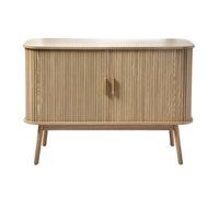 CALICOSY - Buffet Vintage Décor Bois 2 Portes Coulissantes L110cm - ERNEST - Bois clair