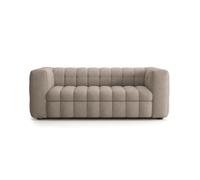 CALICOSY - Canapé lit 3 places en tissu L220 cm - CHIARA - Taupe