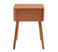 CALICOSY - Chevet 1 tiroir avec façades aux bords arrondis L42 cm - KARL - Bois clair