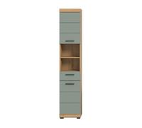 CALICOSY - Colonne de salle de bain 2 portes 1 tiroir H191 cm - GIO - Vert