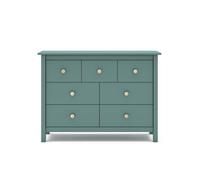 Commode 7 tiroirs poignées interchangeables - gamme camille vert TU