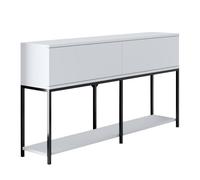 Calicosy Console 2 Portes Abattantes L150 cm - Lord - en Panneaux de Particules - Meuble Pratique - pour Salon, Entrée - L150 x l30 x H80 cm