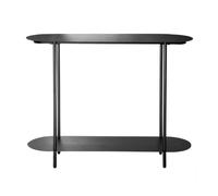 Calicosy Console à Deux Niveaux en métal Noir H77 cm - Sasha