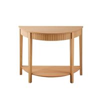 Calicosy Console Arrondie Effet Vague 2 Niveaux L100xP40xH76cm Bologne