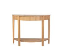Calicosy - Console Arrondie Effet Vague à 2 Niveaux - Meuble d’Entrée ou Salon - Design Élégant et Contemporain - L100 x P40 x H76 cm - Collection Bologne
