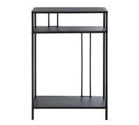 Calicosy - Console Haute 3 Plateaux Métal Noir - Collection Olli