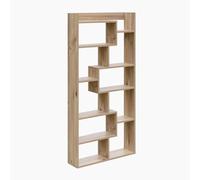 Calicosy Etagère 12 Tablettes Kuttap - L90 cm - En Panneaux de Particules - Pour Salon - L90 x l22 x H182 cm
