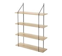 Calicosy - Étagère Murale 4 Niveaux Décor Bois L60 cm