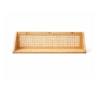 CALICOSY - Etagère murale en bambou et rotin naturel L60 cm - TIYA - Bois clair