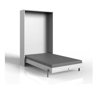 CALICOSY - Lit escamotable vertical 120x200 - L132 cm - Blanc