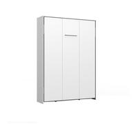CALICOSY - Lit escamotable vertical 140x200 - L152 cm - Blanc