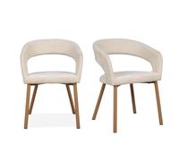 Calicosy Lot de 2 chaises en tissu, hauteur 60 cm - FREJA