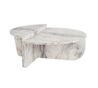 CALICOSY - Lot de 2 tables basses L90 cm - ORION - Marbre
